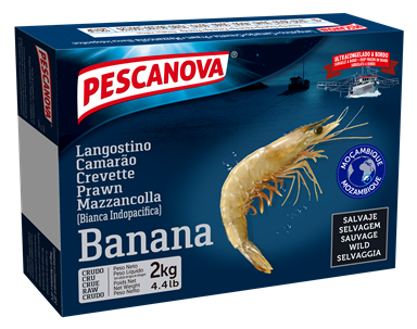 CAMARÃO SELVAGEM BANANA 40/60 AV