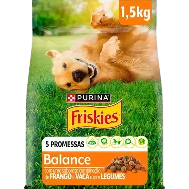 ALIMENTO CÃO SECO FRISKIES BALANCE 1,5KG