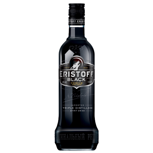 VODKA ERISTOFF BLACK 70CL - Image 2
