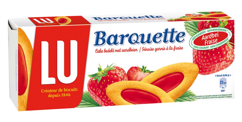 BOLACHA LULU BARQUETE MORANGO 120GR
