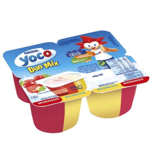 YOCO DUO MORANGO+BAUNILHA NESTLÉ 4X90GR