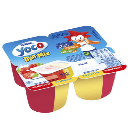 Alternative view of YOCO DUO MORANGO+BAUNILHA NESTLÉ 4X90GR