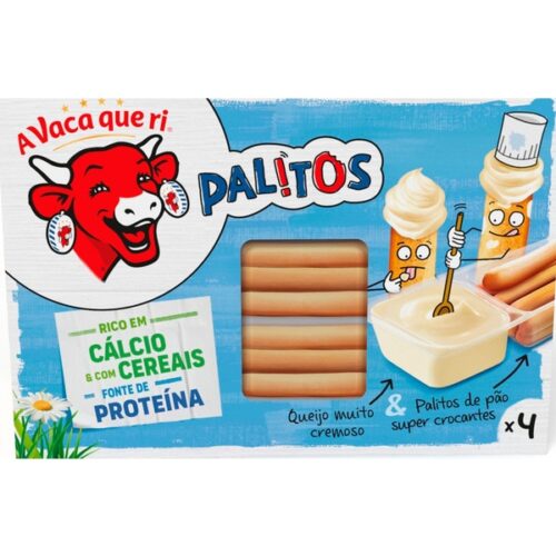 SNACK QUEIJO FUNDIDO VACA QUE RI PALITOS 140GR
