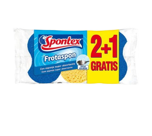 ESPONJA FROTASPON VERDE SPONTEX 2+1UN - Image 2