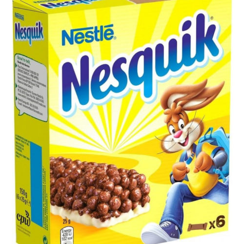 BARRAS CEREAIS NESQUIK 6X25GR