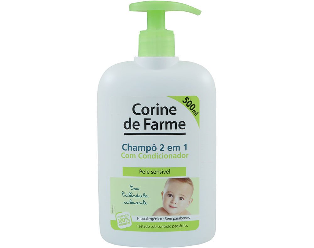 CHAMPÔ 2EM1 PELE SENSIVEL CORINE DE FARME 500ML