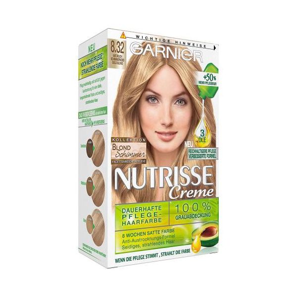 COLORANTE NUTRISSE 8/32 LOURO CLARO DOURADO GARNIER
