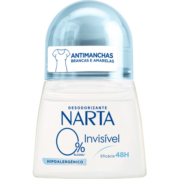 DEO NARTA INVISIVEL 0%ALC 50ML ROLL ON