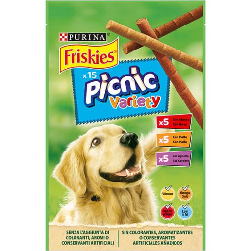 SNACK CÃO FRISKIES PICNIC VARIETY 15UN 126GR