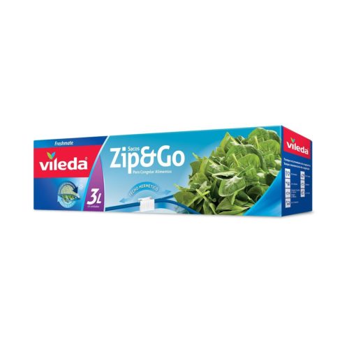 SACOS CONGELAR ONE ZIP VILEDA 3LT