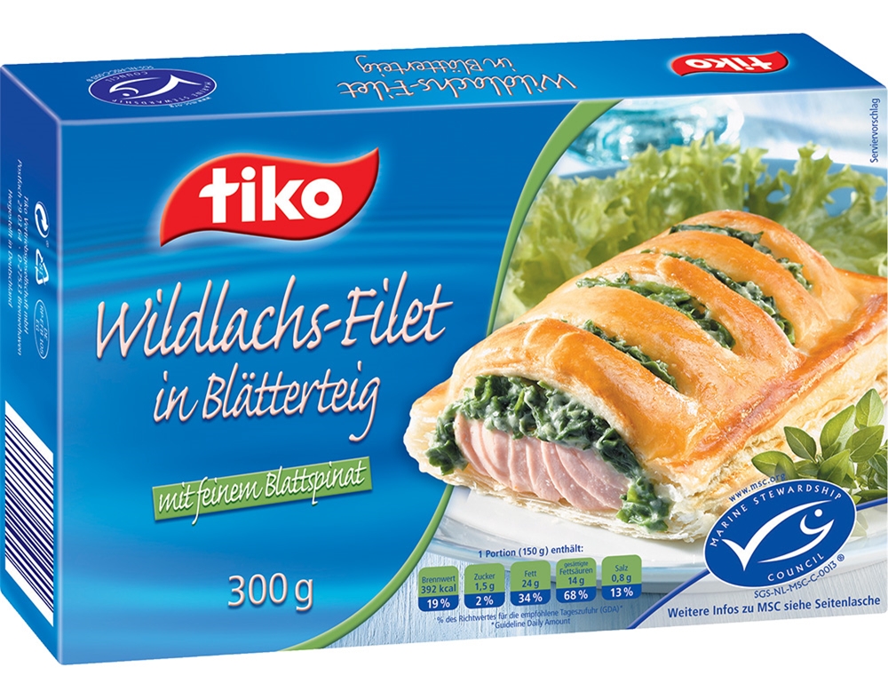 FOLHADO SALMÃO COM ESPINAFRES 300GR