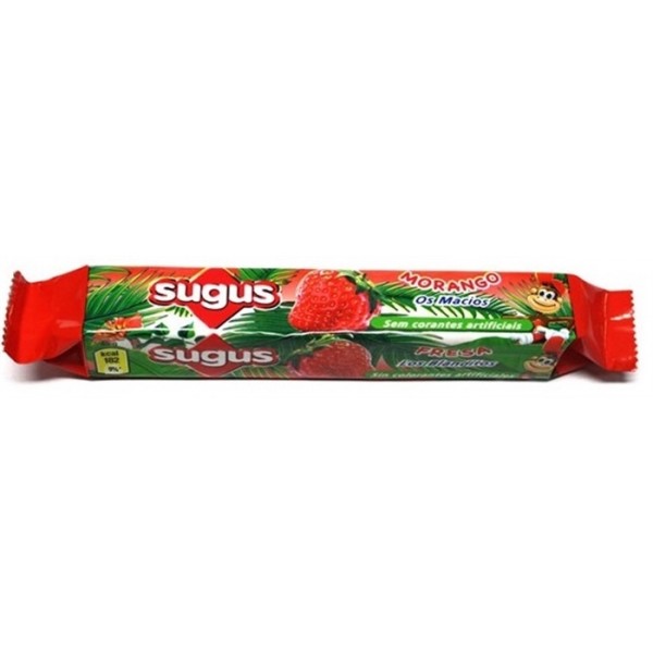 CARAMELOS DE FRUTA MORANGO SUGUS 45GR