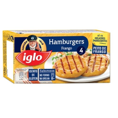 HAMBURGUERS FRANGO IGLO 4U 240GR