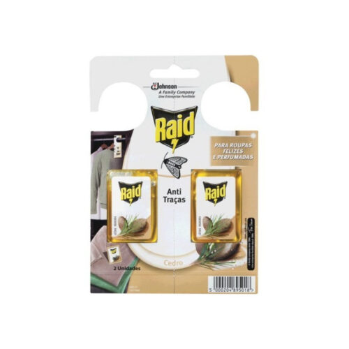 INSECTICIDA RAID ANTI TRAÇA CEDRO 2X3GR