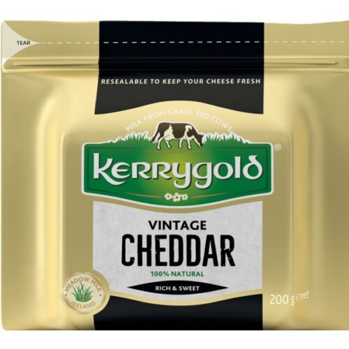 QUEIJO CHEDDAR VINTAGE WHITE KERRYGOLD 200GR