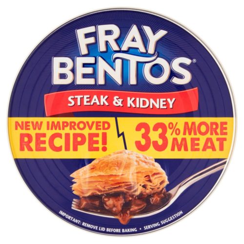 EMPADA STEAK/KIDNEY PIE FRAY BENTOS 425GR
