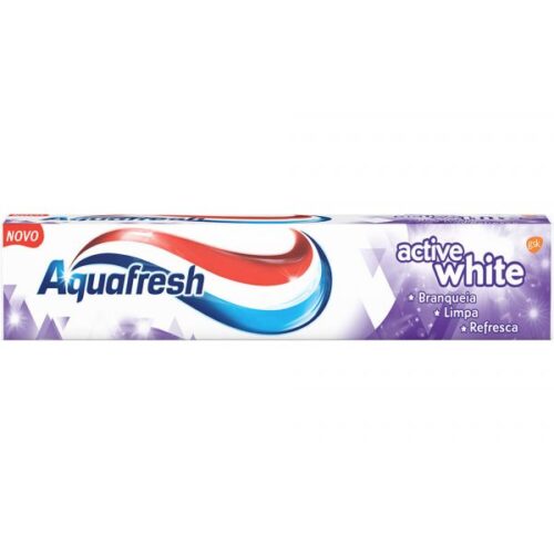 PASTA DE DENTES AQUAFRESH ACTIVE WHITE 125ML