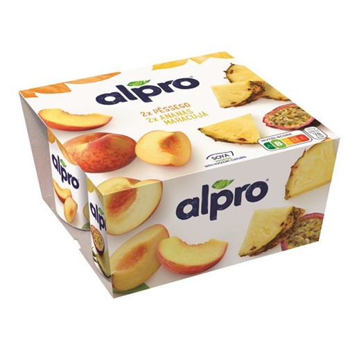 IOGURTE SOJA PESSEGO/EXOTICO ALPRO 4X125GR YOFU