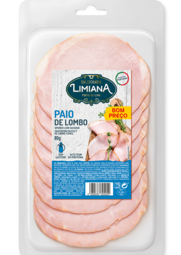 PAIO DO LOMBO FATIAS 80G SALSICHARIA LIMIANA