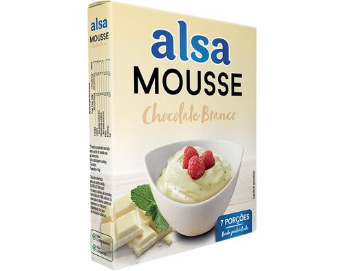 MOUSSE CHOCOLATE BRANCO ALSA 133GR