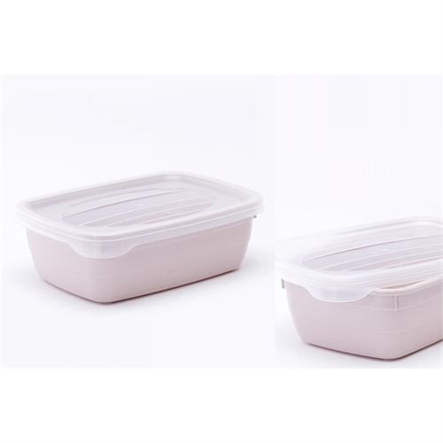 CAIXA ALIMENTOS ROSA 02 1001 - SOLID 0,6LT