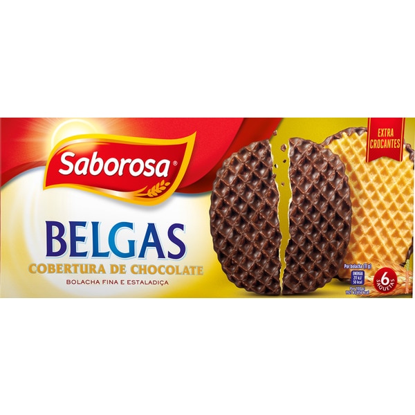 BOLACHA BELGAS CHOCOLATE SABOROSA 220GR