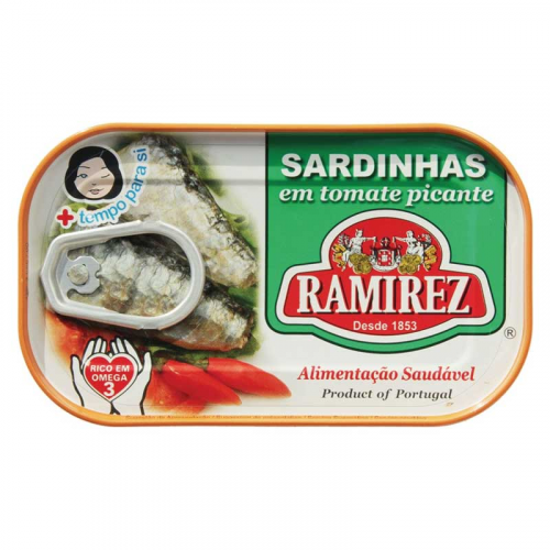 SARDINHA TOMATE PICANTE RAMIREZ 125GR