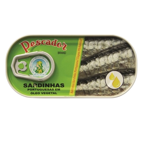 SARDINHAS OLEO VEGETAL PESCADOR 56GR