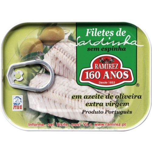 FILETE SARDINHA AZEITE EXTRA VIRGEM RAMIREZ 100GR
