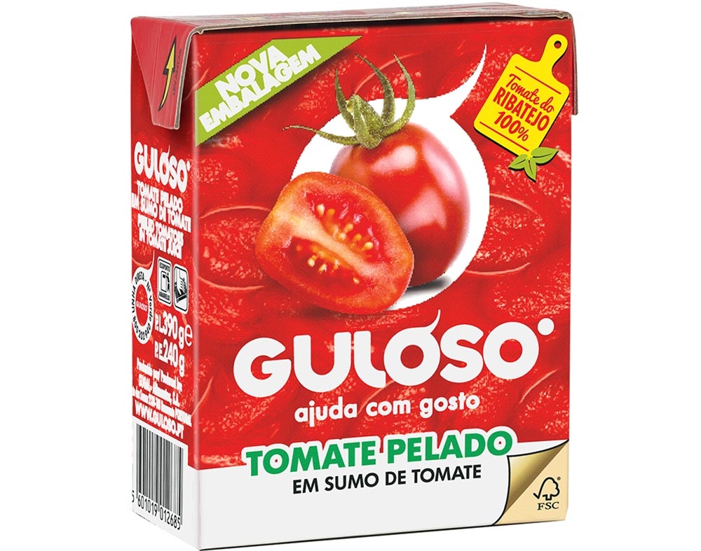 TOMATE PELADO GULOSO 390GR TETRA
