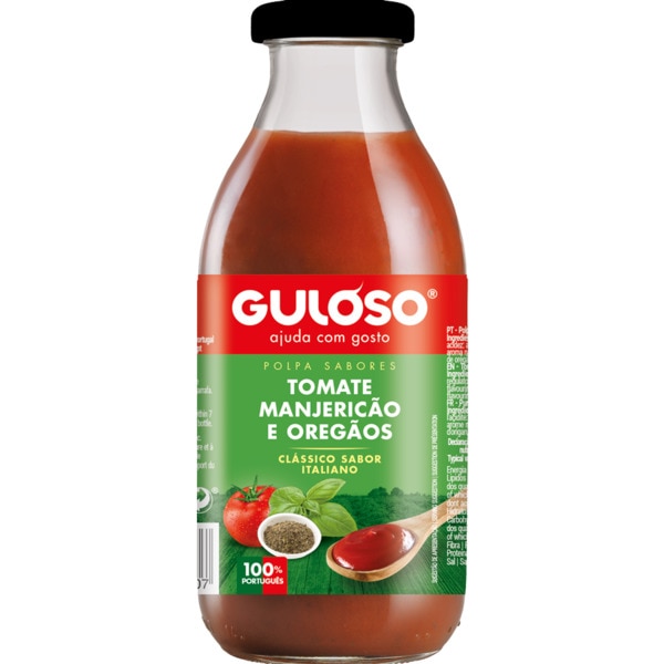 POLPA TOMATE MANJERICO E OREGÃO GULOSO 500GR