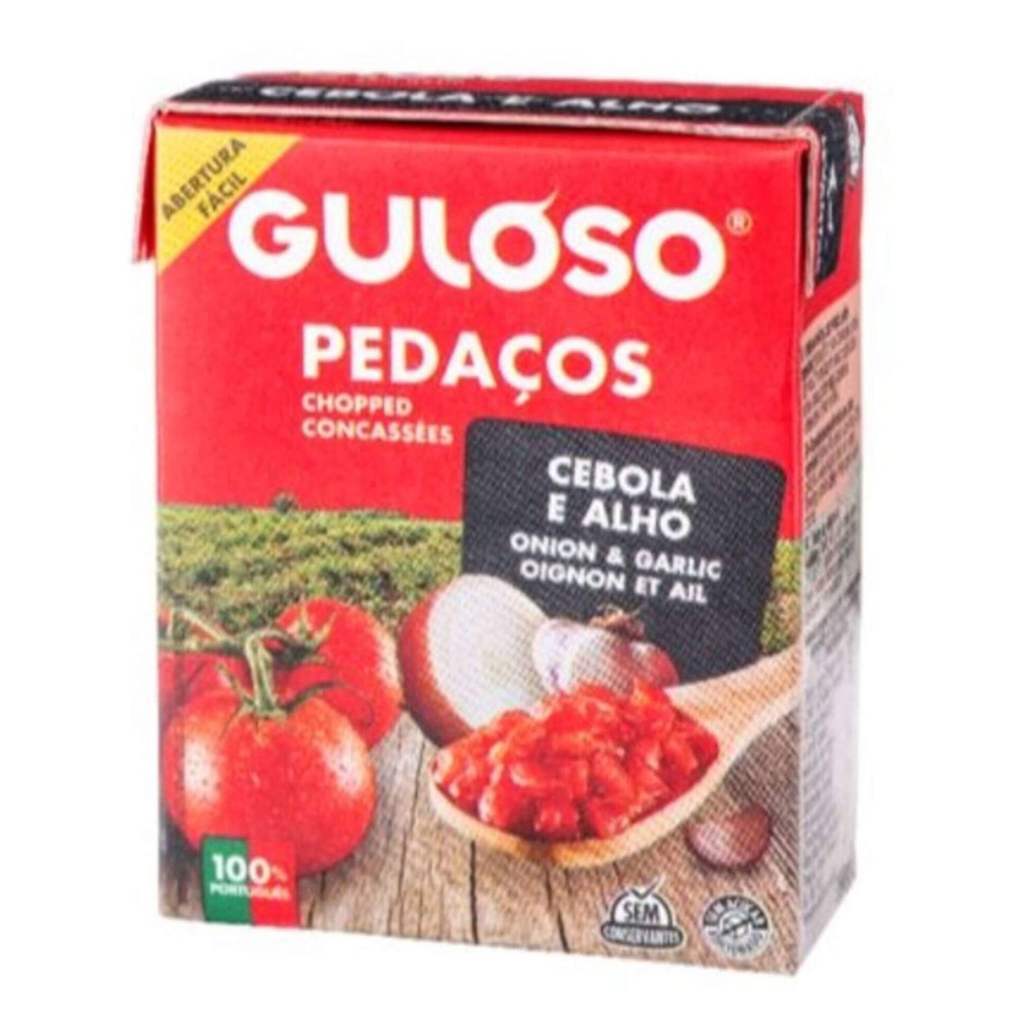 TOMATE PEDAÇOS CEBOLA/ALHO GULOSO 390GR