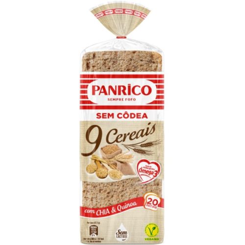 PÃO FORMA SEM CODEA 9 CEREAIS PANRICO 480GR