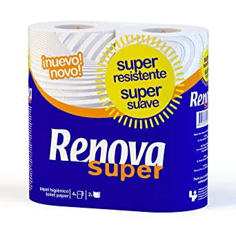 PAPEL HIGIÉNICO RENOVA PH SUPER BRANCO 4R