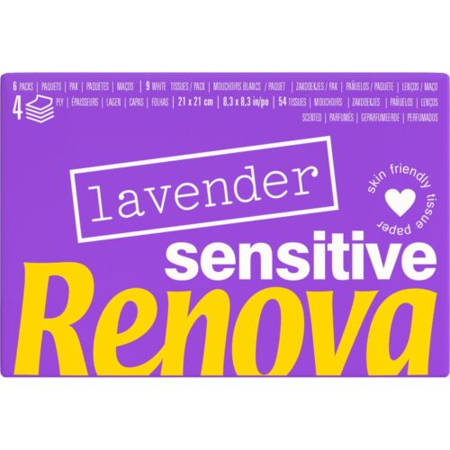 LENÇOS LAVANDA SENSITIVE RENOVA 6UN