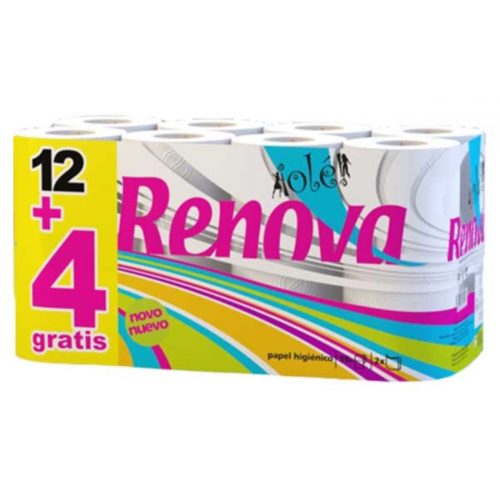 PAPEL HIGIÉNICO OLÉ RENOVA 12+4ROLOS