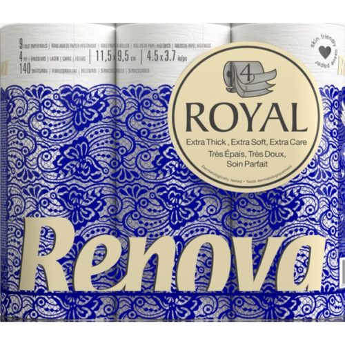 PAPEL HIGIÉNICO RENOVA ROYAL 9R 4F