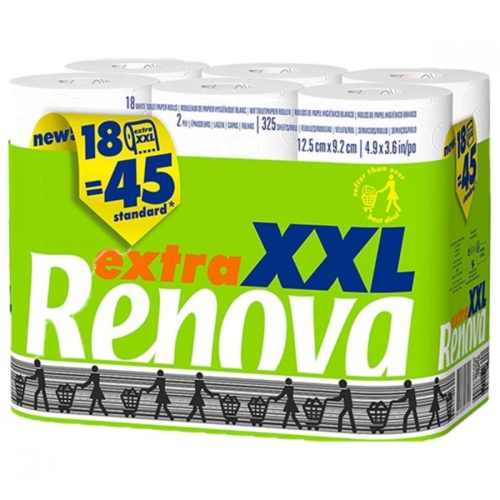 PAPEL HIGIÉNICO RENOVA PROG XXL 18=45