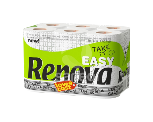 PAPEL HIGIÉNICO RENOVA EASY LOW COST FD 12R