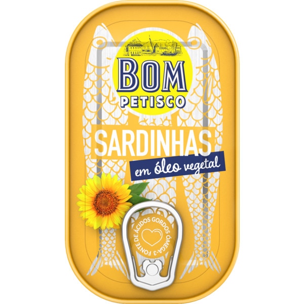 SARDINHA EM OLEO BOM PETISCO 120GR