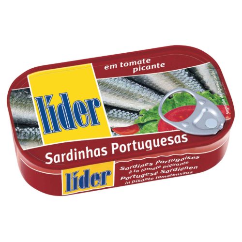 SARDINHAS TOMATE PICANTE LIDER 120GR