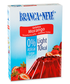 GELATINA MORANGO LIGHT BRANCA NEVE 31GR