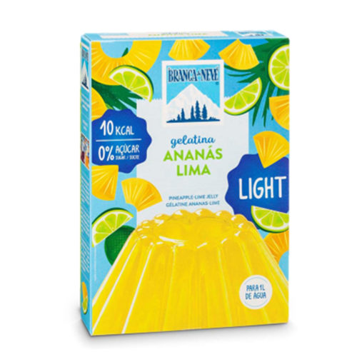 GELATINA ANANAS-LIMA LIGHT BRANCA NEVE 31GR