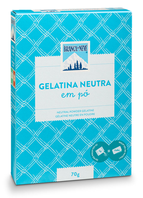 GELATINA NEUTRA EM PÓ BRANCA NEVE 70GR