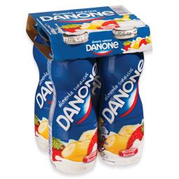 IOGURTE LÍQUIDO MORANGO/BANANA DANONE 4X155GR