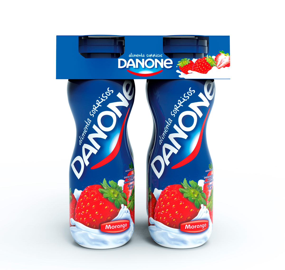 IOGURTE LIQUIDO MORANGO DANONE 4X155G