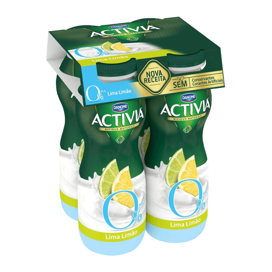IOG LIQ ACTIVIA PROBIÓTICO 0% LIMA / LIMÃO 4X145ML - Image 2