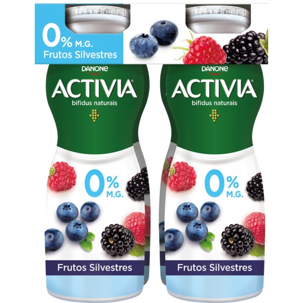IOGURTE LQUIDO ACTIVIA TRIPLO 0% FRUTOS SLVESTRES 4X155ML