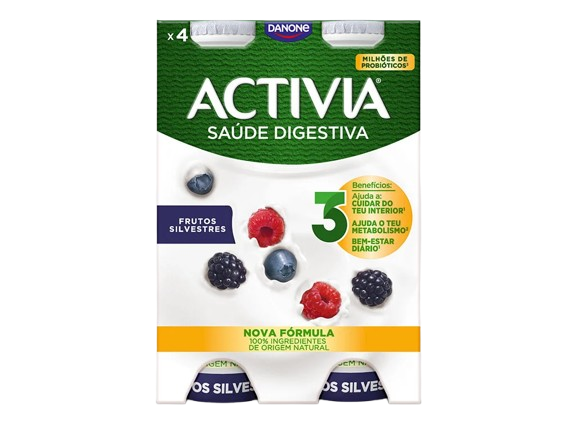 IOGURTE LÍQUIDO FRUTOS SILVESTRES ACTIVIA 4X155ML
