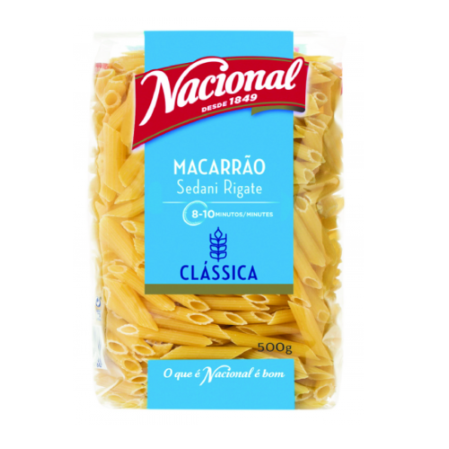 MASSA MACARRÃO RISCADO NACIONAL 500GR